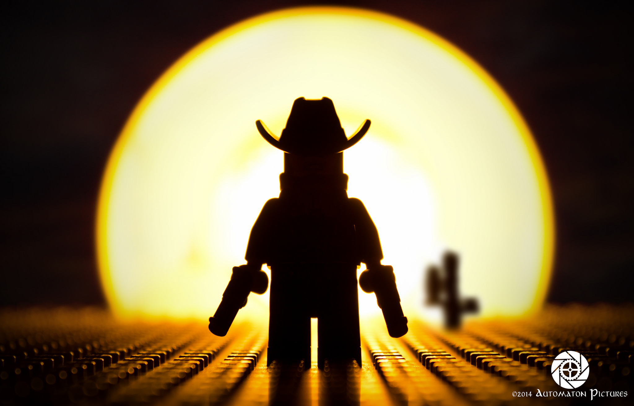 cowboylegosunset