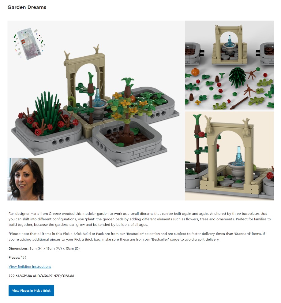LEGO Ideas test lab garden dreams