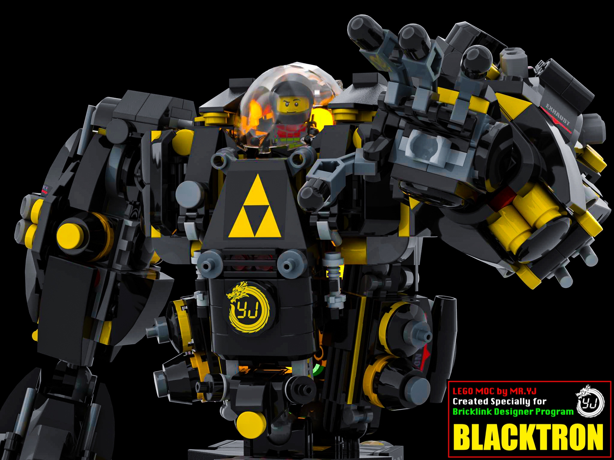 lego bricklink series 2 the eoic space mecha of blacktron mr yj