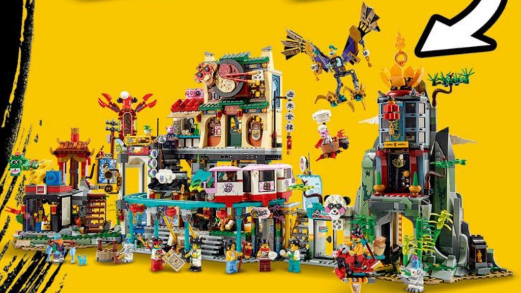 LEGO Monkie kid 80036 City of Lanterns 80045 Monkie Kids Team Hideout combine featured 1024x576