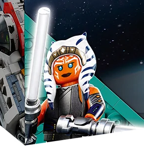 lego star wars 75357 Ghost Phantom II ahsoka minifigure box