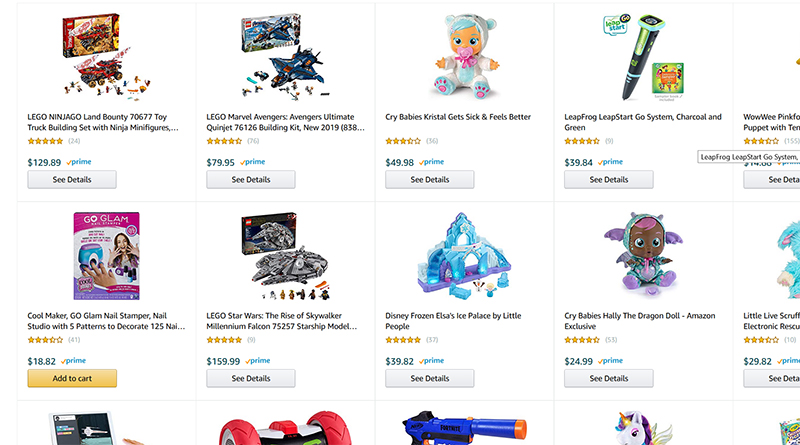 LEGO scatta più slot nella controversa lista di giocattoli di Natale di Amazon