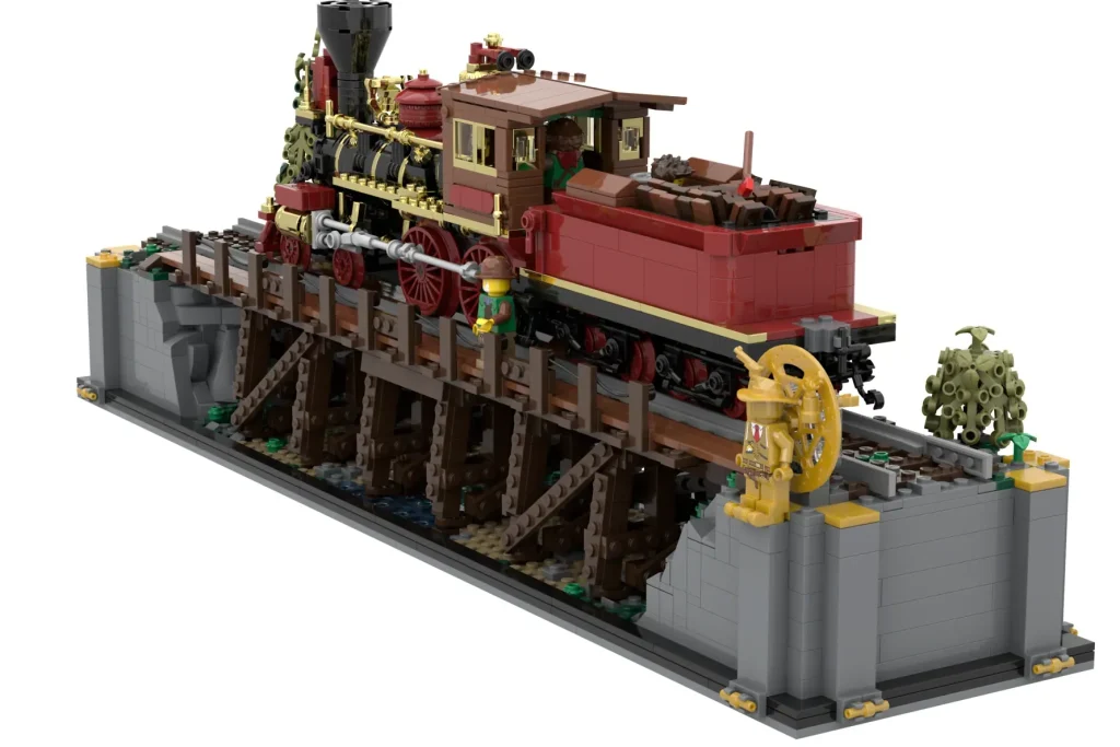 LEGO Ideas Eisenbahnbrücken und Lokomotiven des 1800. Jahrhunderts 4 1024x683