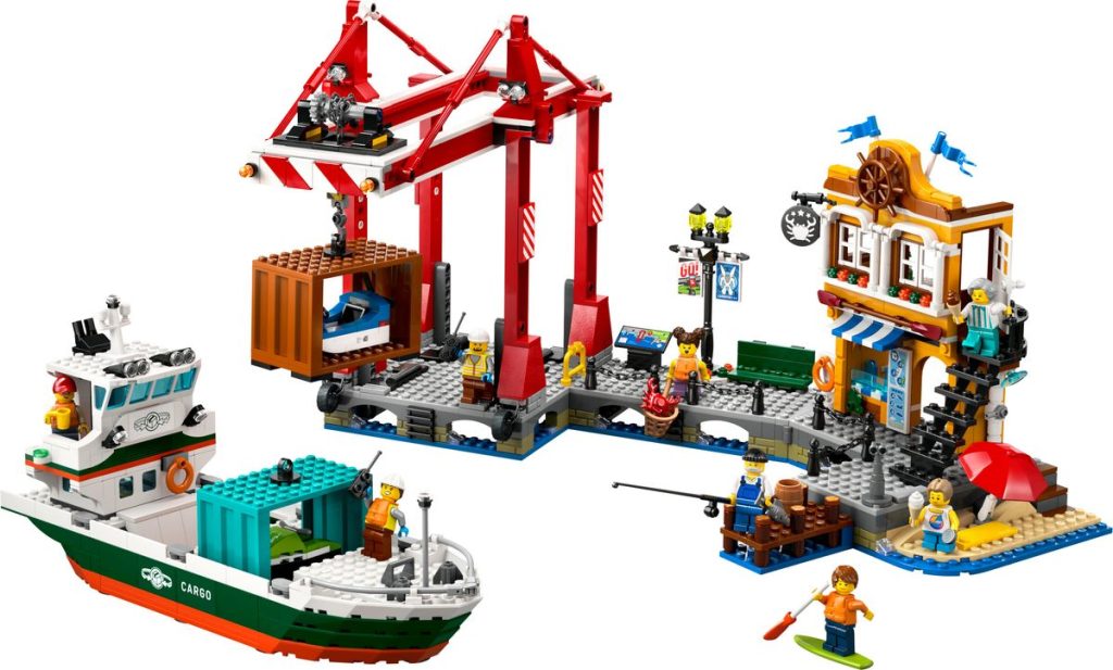 LEGO City 60422 Porto costiero con nave mercantile 7 1024x617