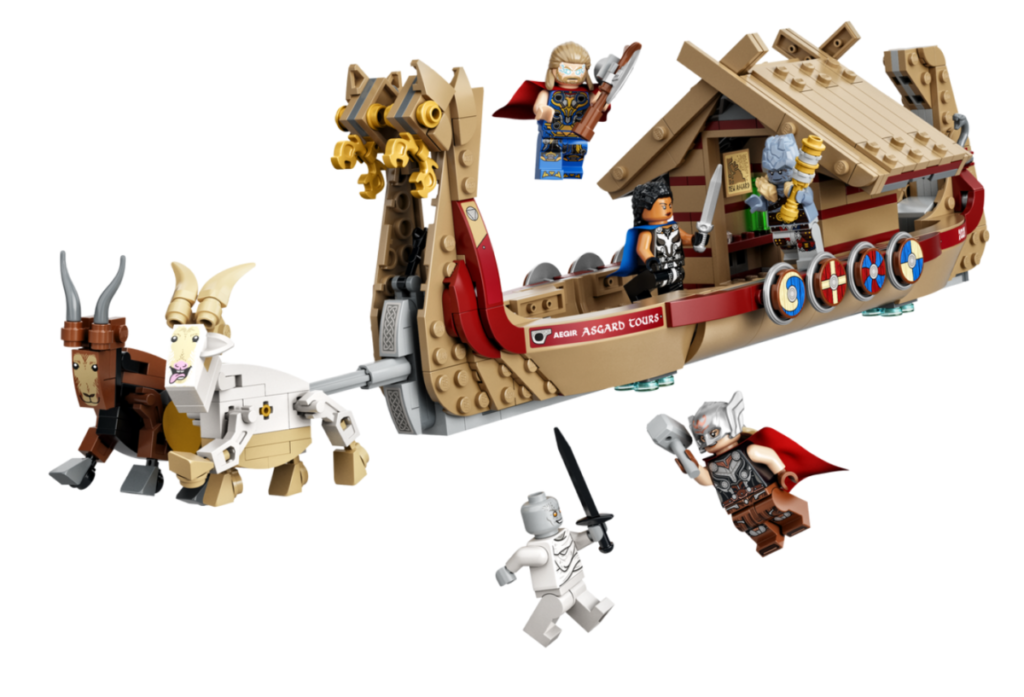 LEGO Marvel 76208 El Barco Cabra contenido 1024x697