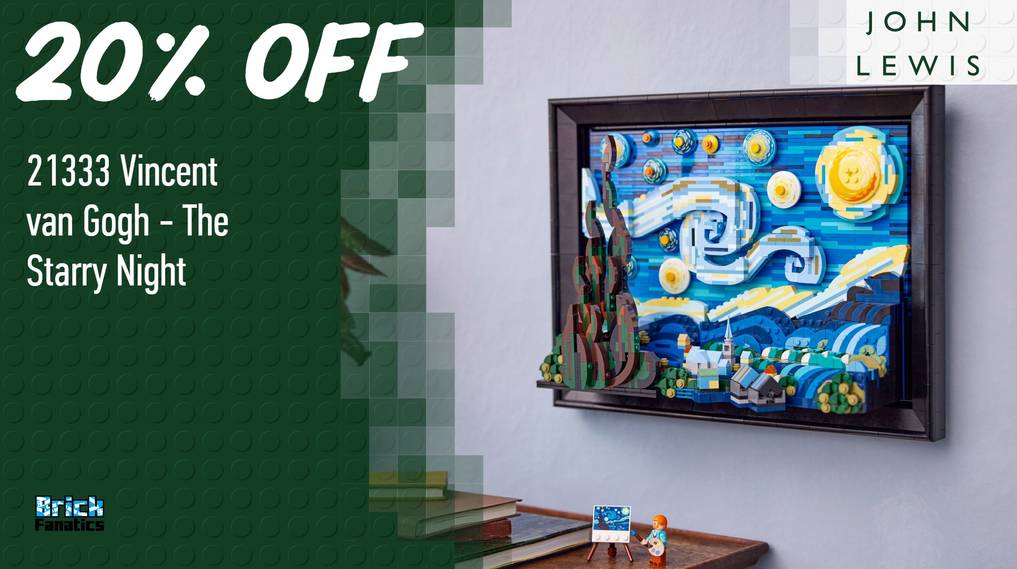 Pick up a masterpiece for less with fresh savings on LEGO Ideas Van Gogh's Starry Night