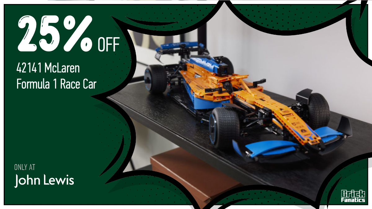 Speed over to John Lewis for huge 25% off 42141 McLaren Formula 1 Race Car