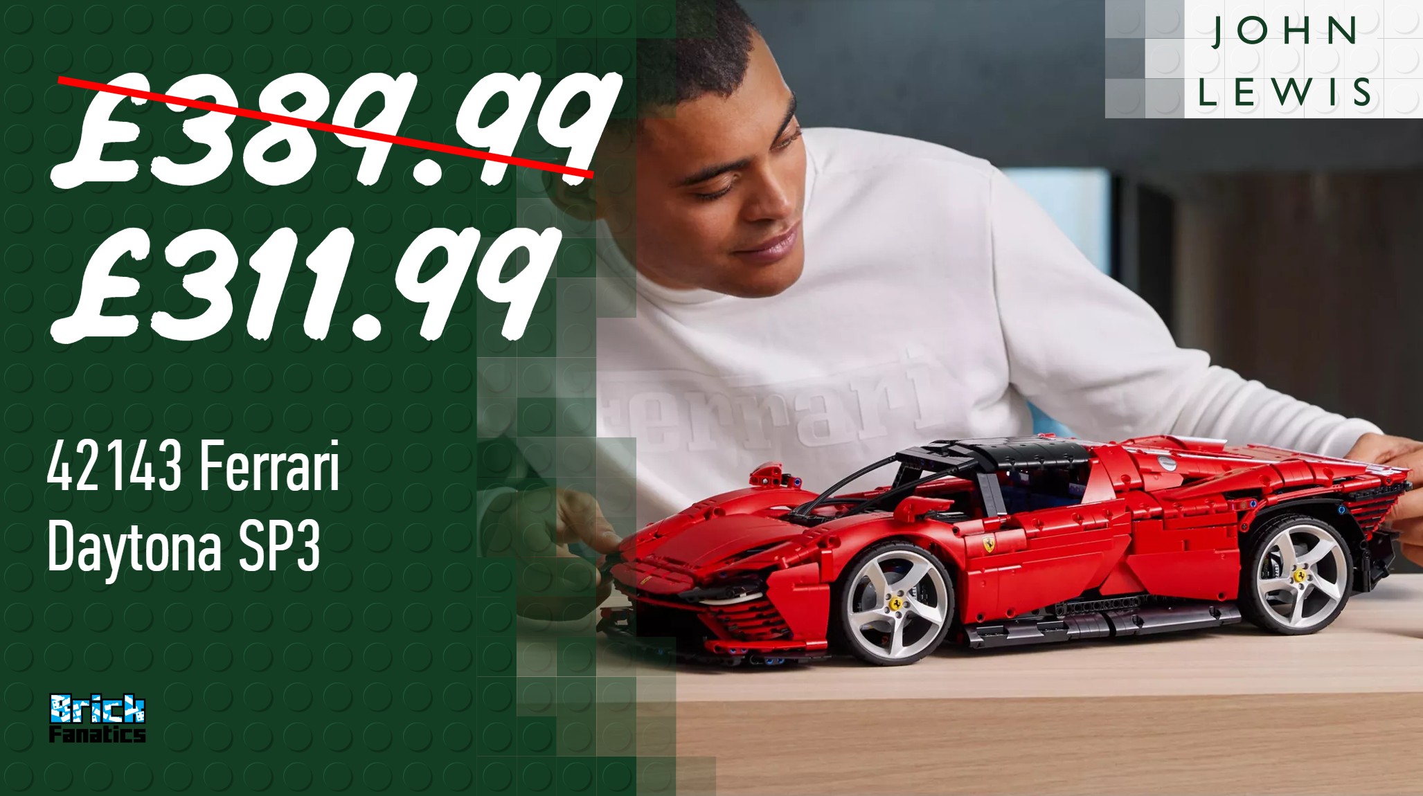 Race off with savings on two LEGO Technic racing icons at John Lewis