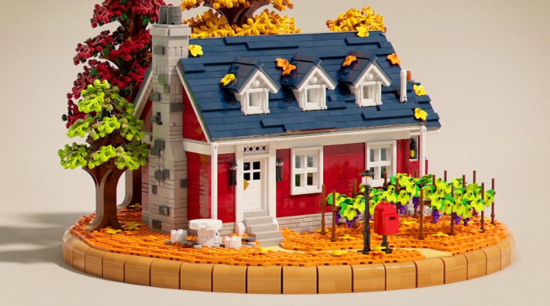 Brick Pic of the Day: Autumn Winery