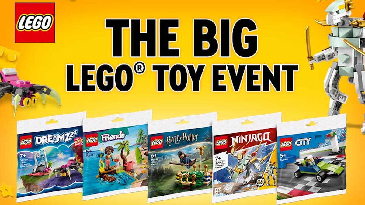 Free LEGO Harry Potter, City, NINJAGO and more sets at Smyths Toys this weekend