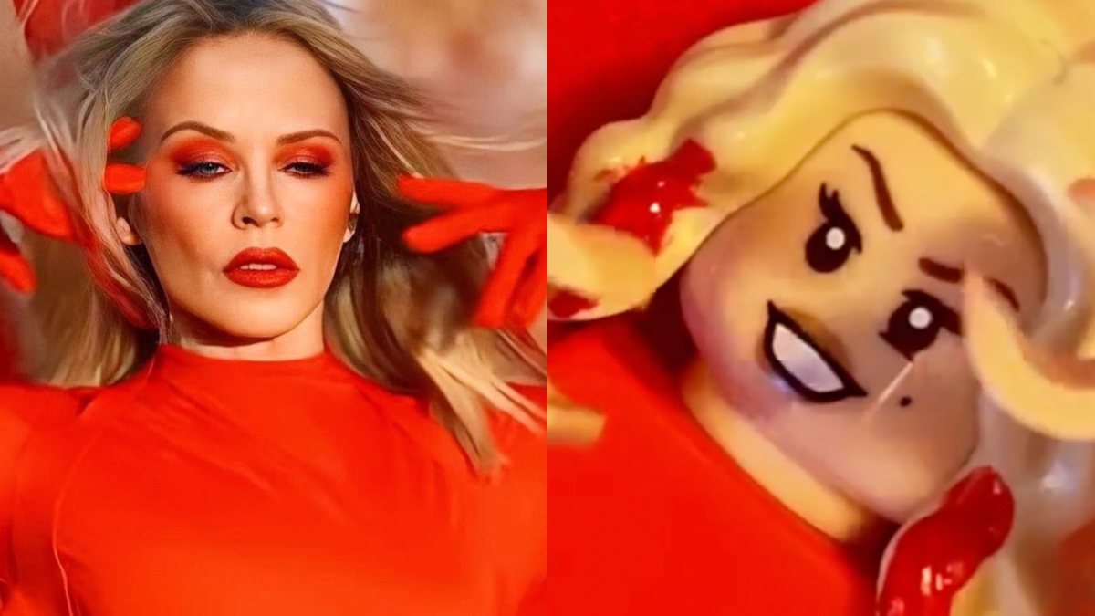 Kylie Minogue reacts to LEGO Design VP’s ‘Padam Padam’ music video