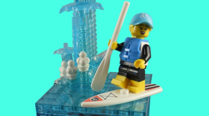 LEGO Collectible Minifigures Series 21 vignetter - Paddle Surfer