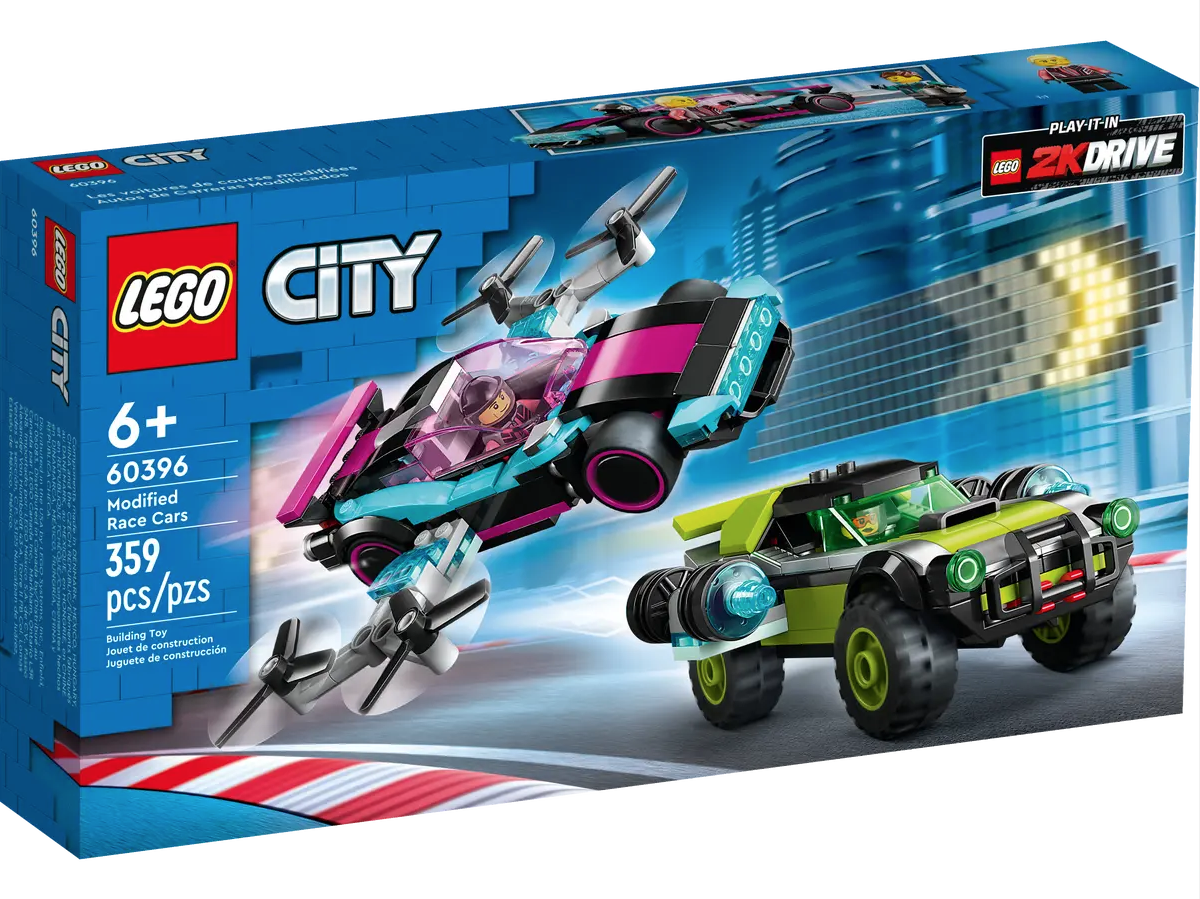 LEGO City 60396 Modified Race Cars box front