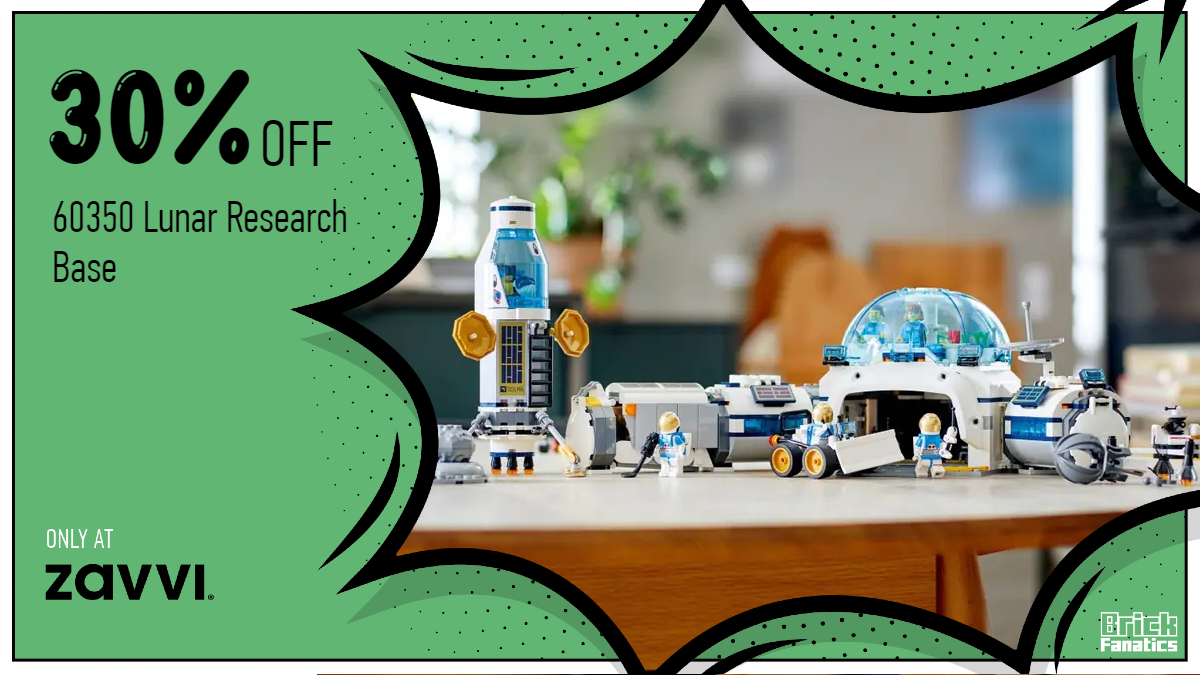 Get a galactic 30% off LEGO City 60350 Lunar Research Base at Zavvi 