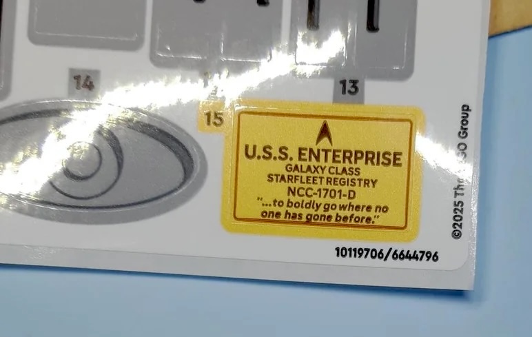 REDDIT LEGO Star Trek 10356 USS Enterprise Ersatzaufkleber Kopie