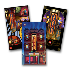 LEGO Icons 10312 Jazz Club Poster Pack Marquee