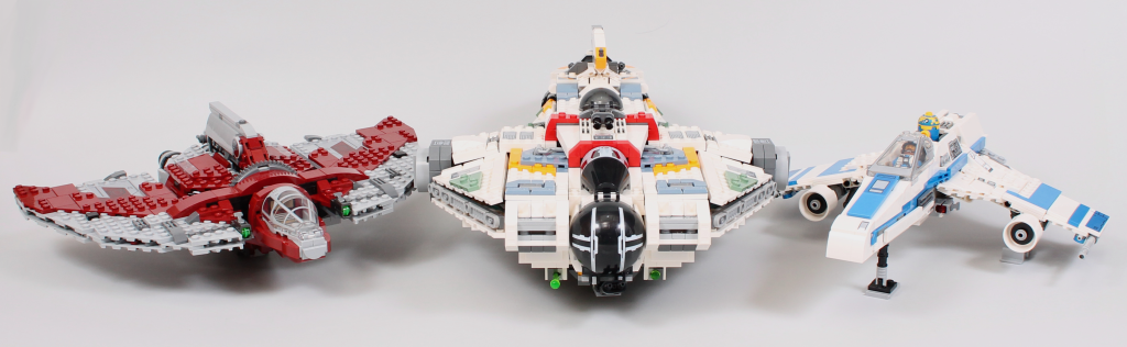 LEGO Star Wars 75357 Ghost Phantom II 75362 Ahsoka Tanos T 6 Jedi Shuttle 75364 New Republic E wing vs. Shin Hatis Starfighter critique 5 1024x316