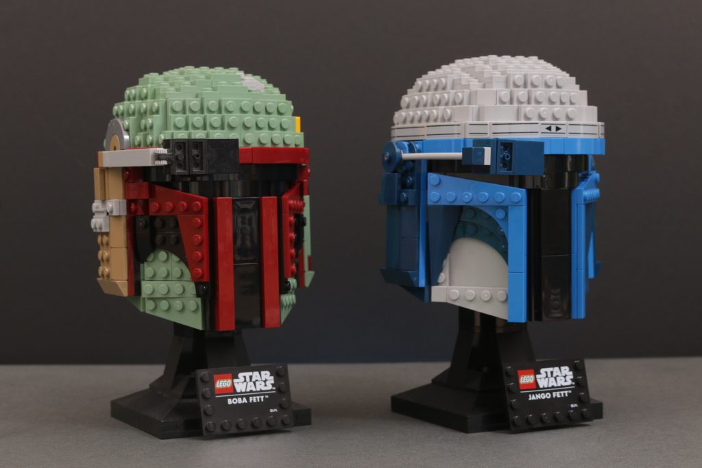 LEGO Star Wars 75408 Capacete Jango Fett 75277 Comparação de capacete Boba Fett 3 1024x683