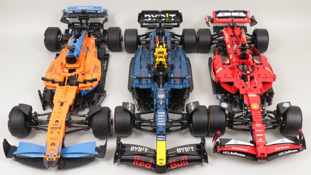 LEGO Technic 42206 Oracle Red Bull Racing RB20 F1-bil 42141 McLaren Formel 1-racerbil sammenligning 30 1024x575