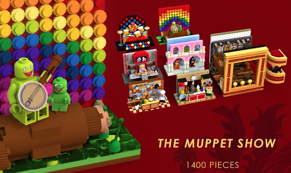 It’s time to light the lights for a LEGO The Muppets modular building