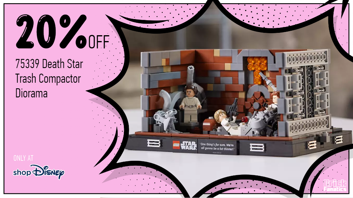 Don’t miss out on 20% off LEGO Star Wars 75339 Death Star Trash Compactor Diorama