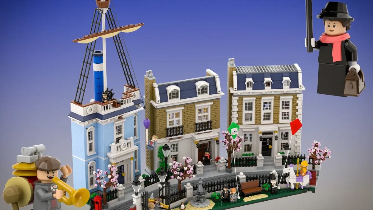 LEGO Ideas treks to Cherry Tree Lane with Mary Poppins project