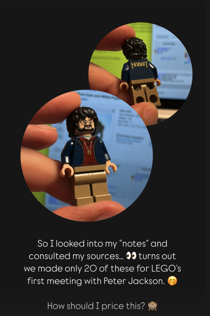 MARCOS BESSA LEGO Peter Jackson Minifigur Instagram 2 679x1024