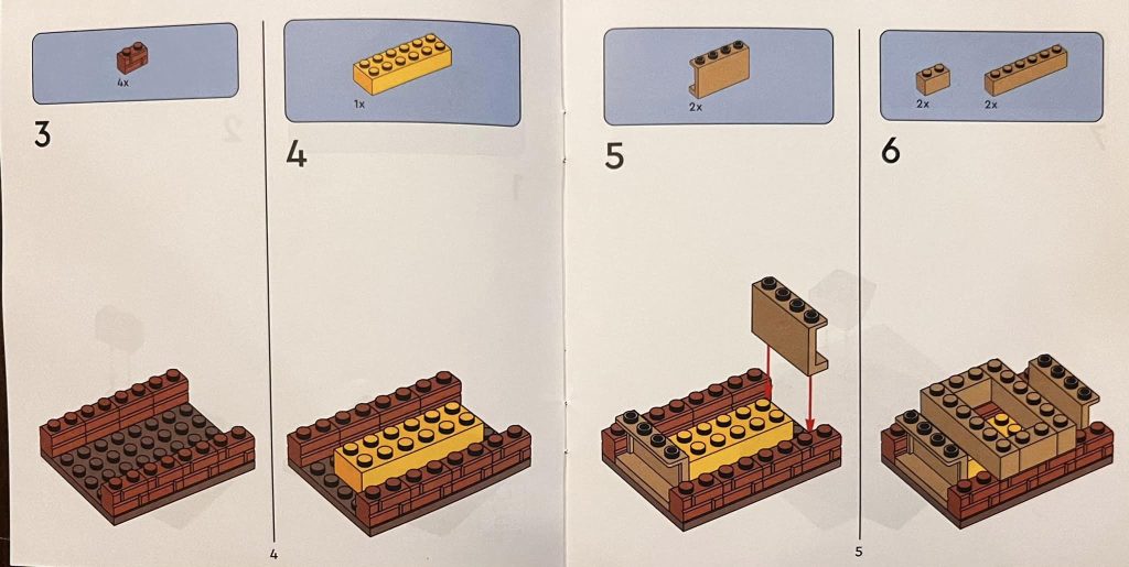 Lego Harry Potter 6541140 Perron 9 driekwart Barnes & Noble instructies 3 1024x515