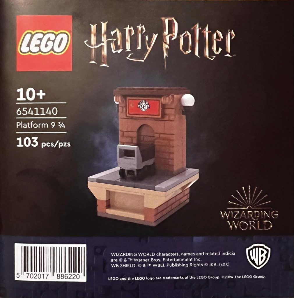 Lego Harry Potter 6541140 Perron 9 driekwart Barnes & Noble instructies 1 1010x1024