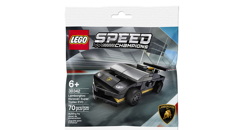 LEGO Speed Champions 30342 Lamborghini Huracán Super Trofeo EVO found at retail