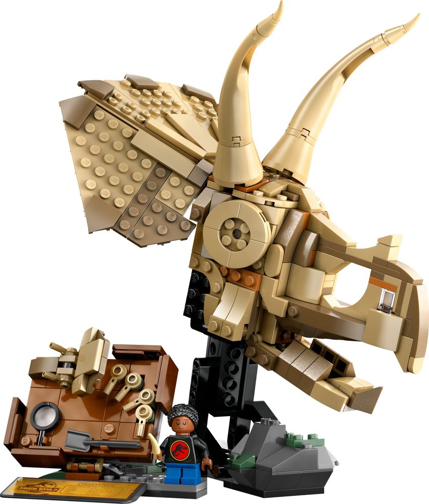 LEGO Jurassic World 76969 Fósiles de dinosaurio Cráneo de triceratops 1