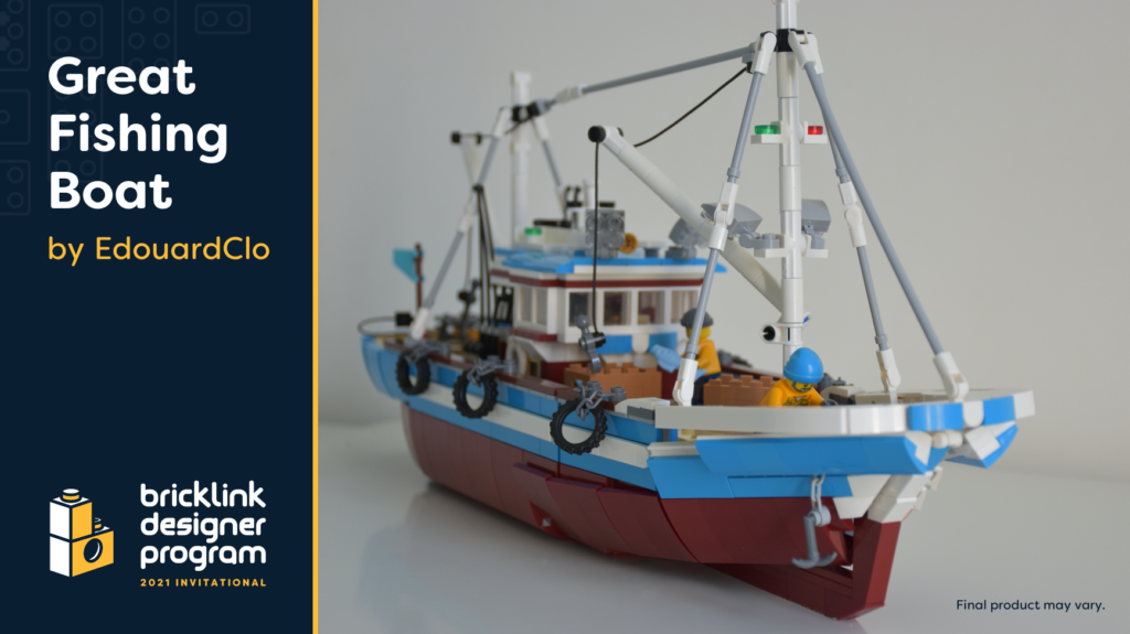 Programa de diseño BrickLink Gran barco de pesca