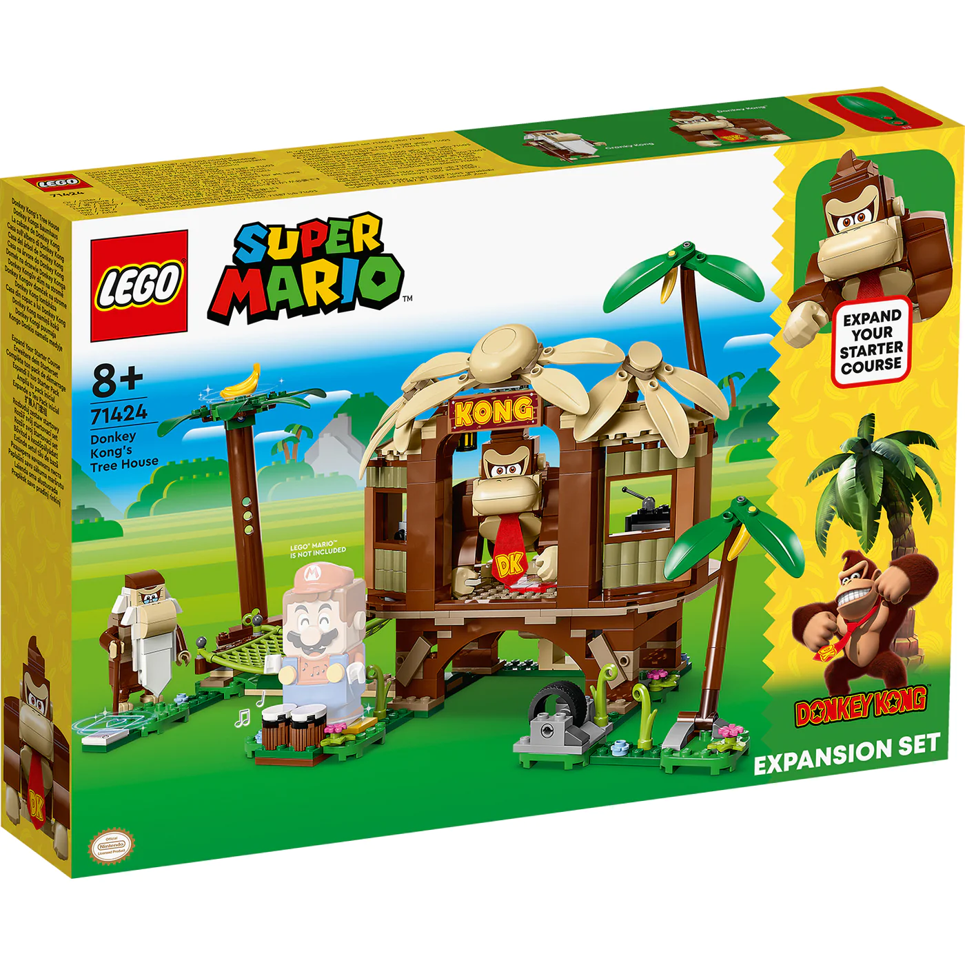 Set de expansión LEGO Super Mario 71424 Casa del árbol de Donkey Kong