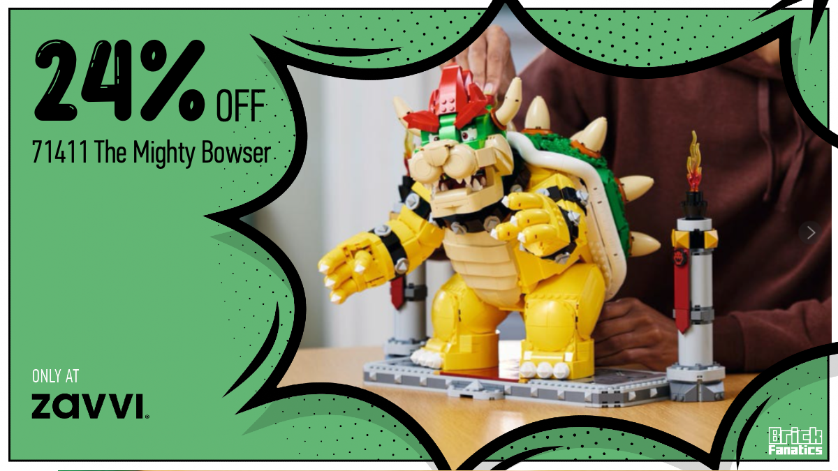 Zavvi's 24% off deal on LEGO Super Mario 71411 The Mighty Bowser stomps on
