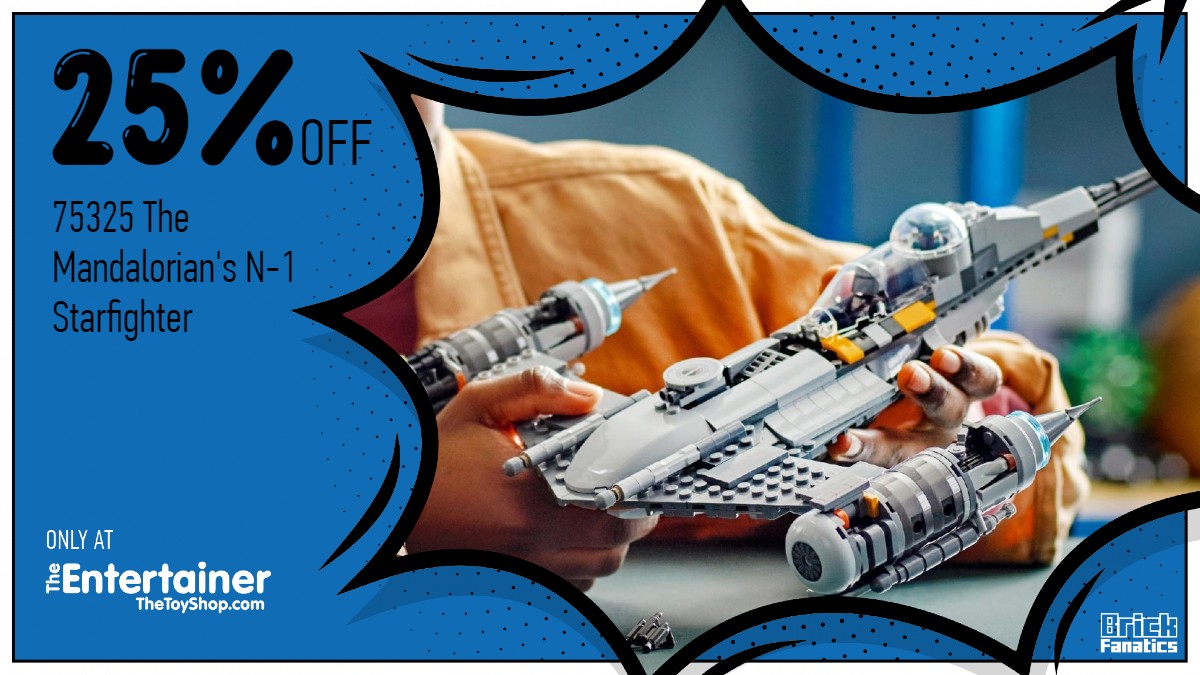 Huge 25% off 75325 The Mandalorian's N-1 Starfighter at The Entertainer 