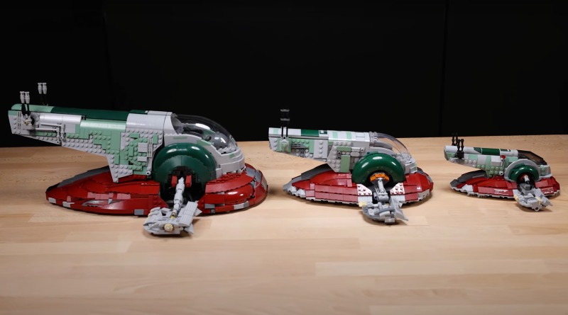 Compare three different versions of LEGO Slave I