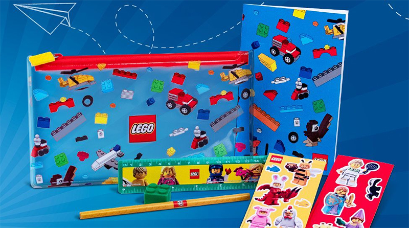 Juego de papelería LEGO gratuito con pedidos calificados en EE. UU.