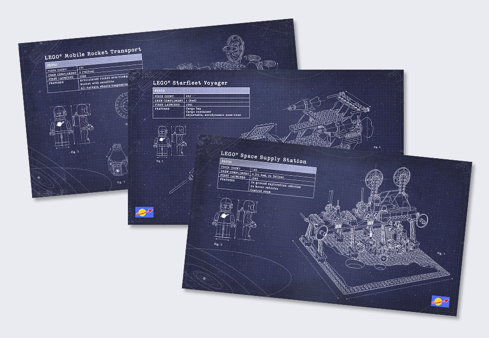 1890 RP Landing 202308 Vintage Space Blueprint Block Standard