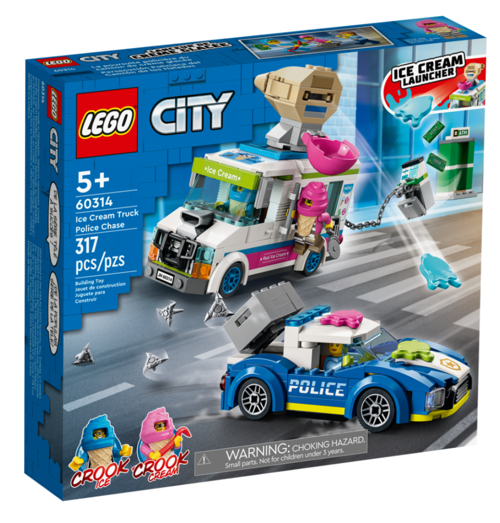 60314 Caja de persecución policial de camión de helados