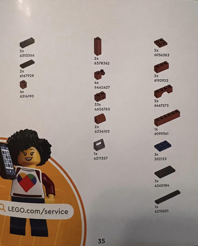 Lego Harry Potter 6541140 Perron 9 driekwart Barnes & Noble instructies 18 825x1024