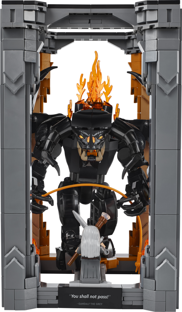 LEGO Icons 10367 Ringenes Herre Balrog Bokkrok innhold 597x1024
