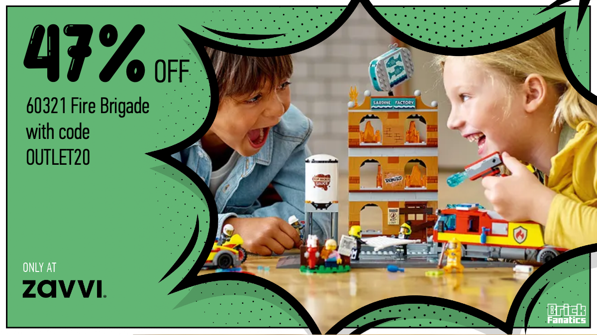 Head over to Zavvi for 47% off LEGO City 60321 Fire Brigade