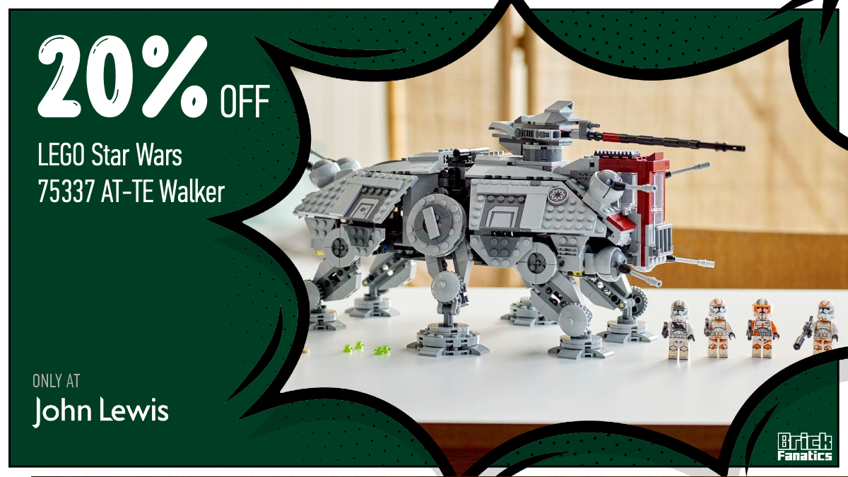 20% off LEGO Star Wars 75337 AT-TE Walker in John Lewis's latest sale