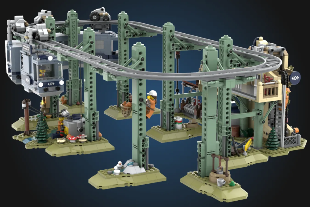 LEGO Ideas Working Suspension Railway 8 1024x683