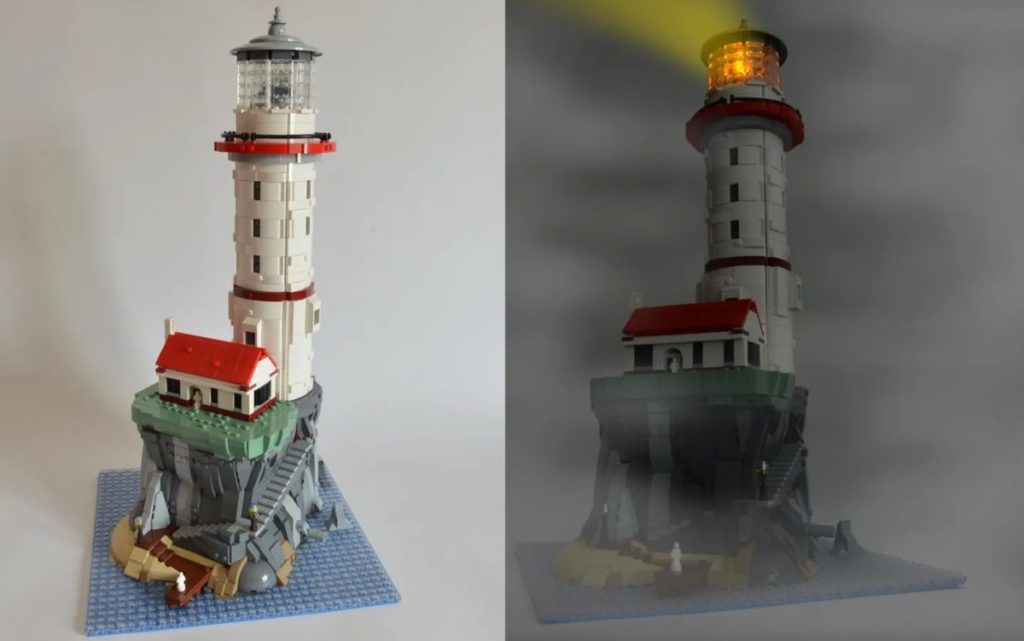 LEGO Ideas motorised lighthouse full 1024x641