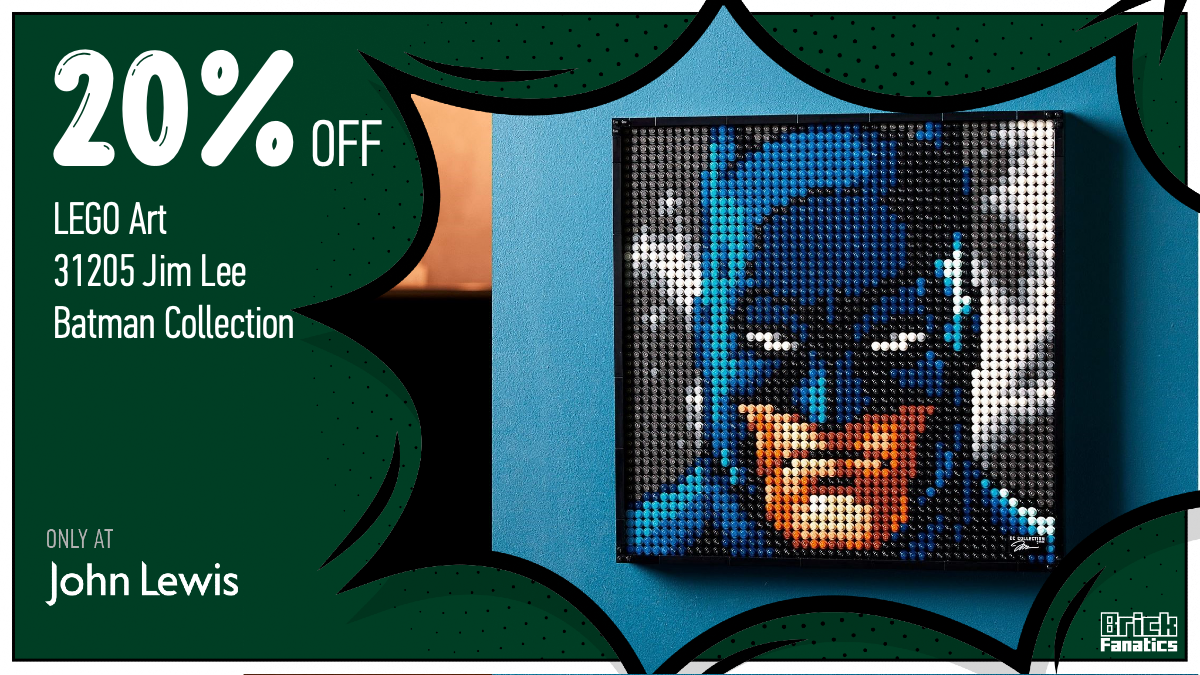 Head to John Lewis for 20% off LEGO Art 31205 Jim Lee Batman Collection