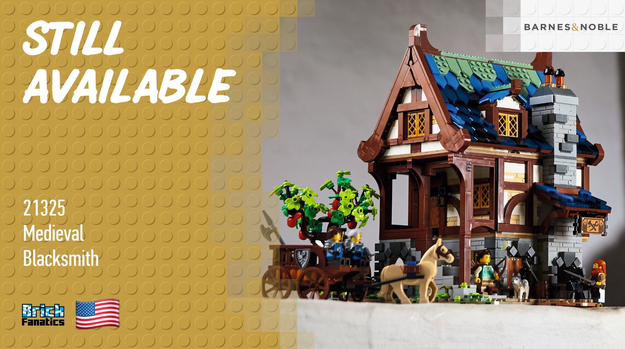 Retired LEGO Ideas Medieval Blacksmith still available to buy