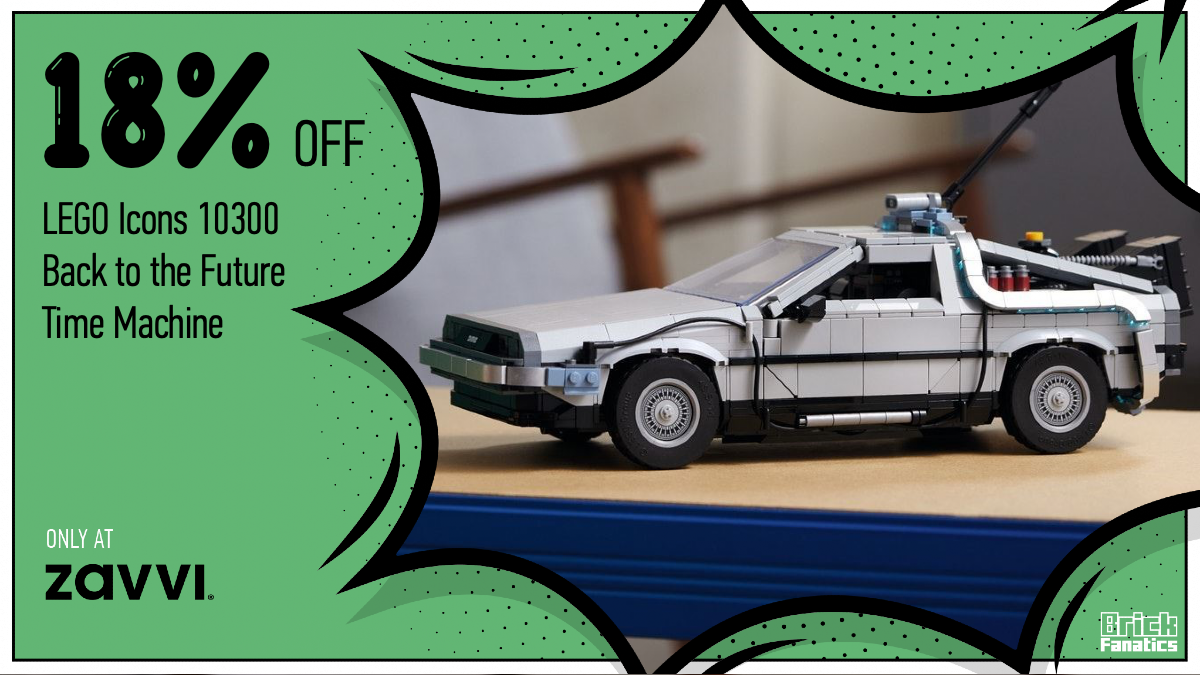 Save £30 with reduction on 10300 Back to the Future Time Machine in latest sale 