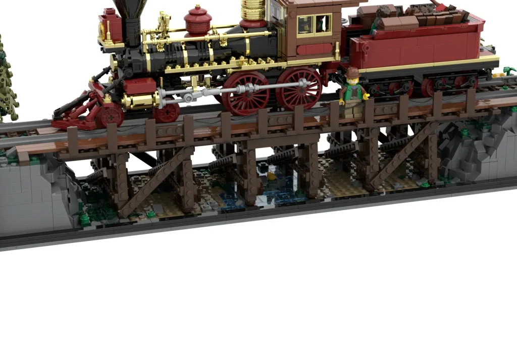 LEGO Ideas Eisenbahnbrücken und Lokomotiven des 1800. Jahrhunderts 3 1024x683