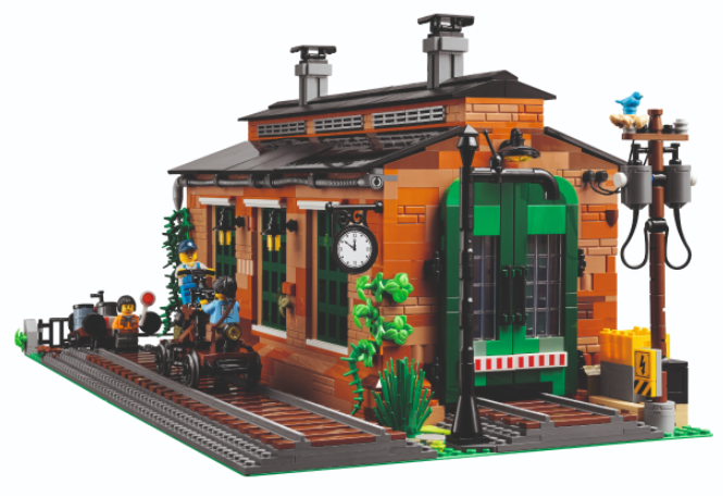 LEGO Bricklink alter Lokschuppen Inhalt